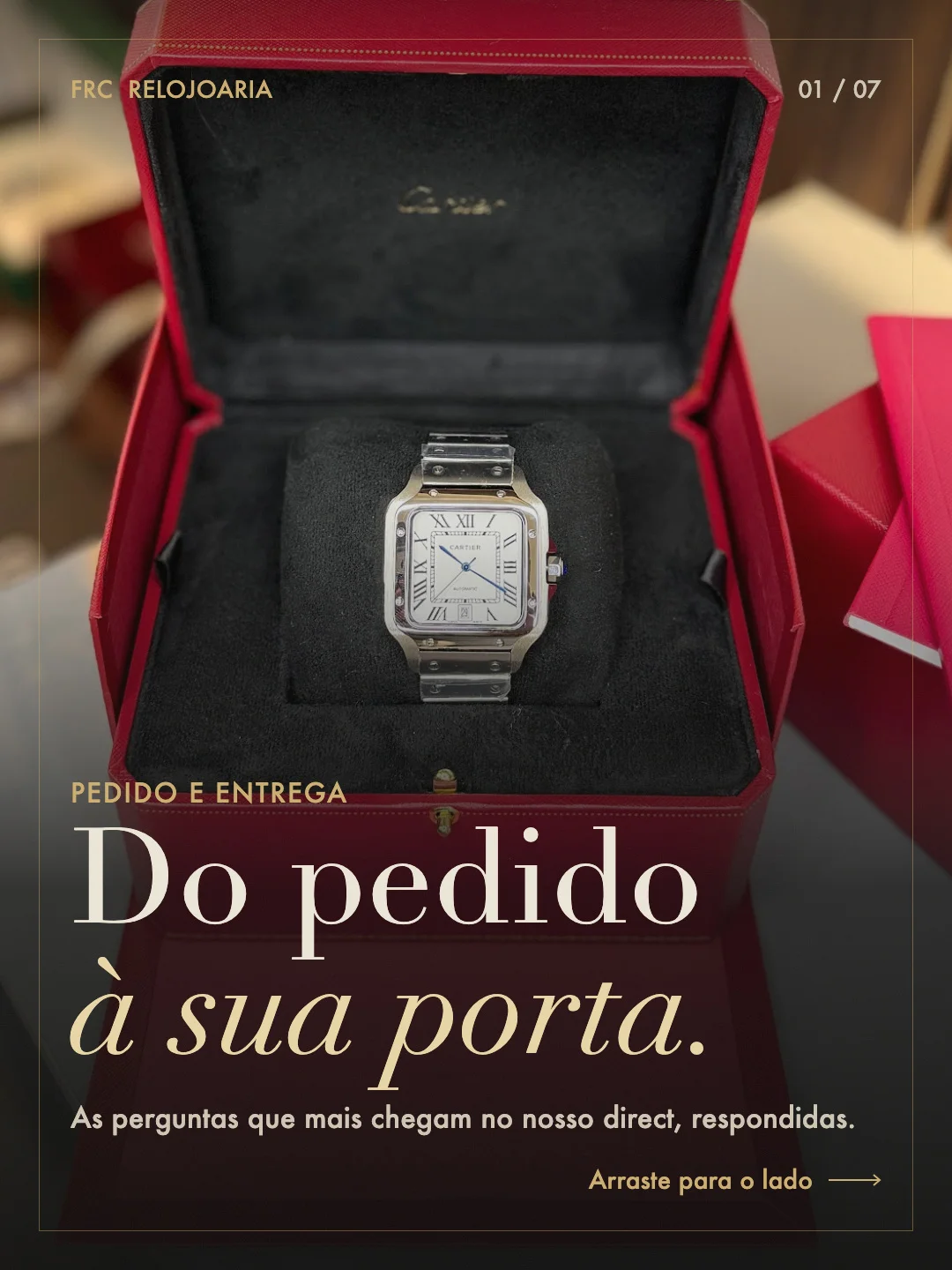 Publicação FRC explicando o caminho do pedido até a entrega